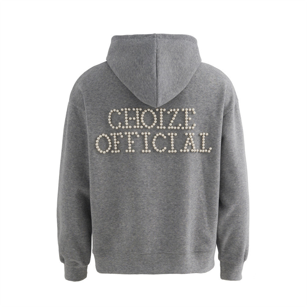 Sweat à Capuche Oversize — Lettres & Perles