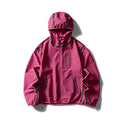 Veste à Capuche Color Block — Bandes Réfléchissantes & Style Sport Punk