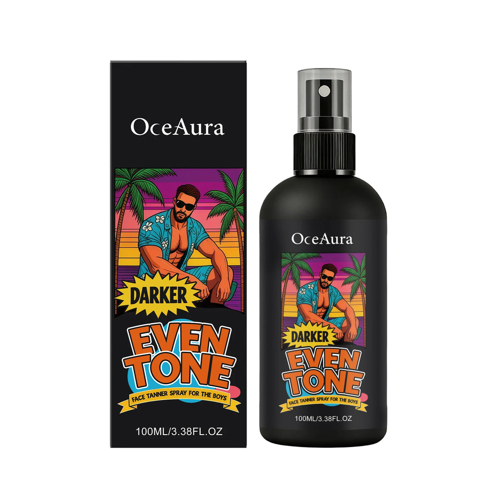 Men Tanning Spray Natural Bronzer Beautiful Black Tone Enhance Skin Melanin Moisturizing Self Tanner Essence Spray For Face Body