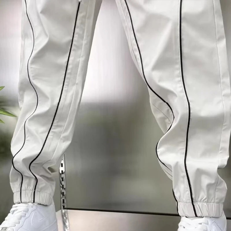 New Men's Joggers Sweatpants Summer Casual Cargo Pants Workout Running Gym Fitness Colorblock Sport trousers Men Clothing