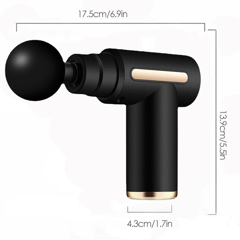 Pistolet de massage fascia 30 vitesses – Relaxation musculaire profonde, Silencieux & Rechargeable USB-C
