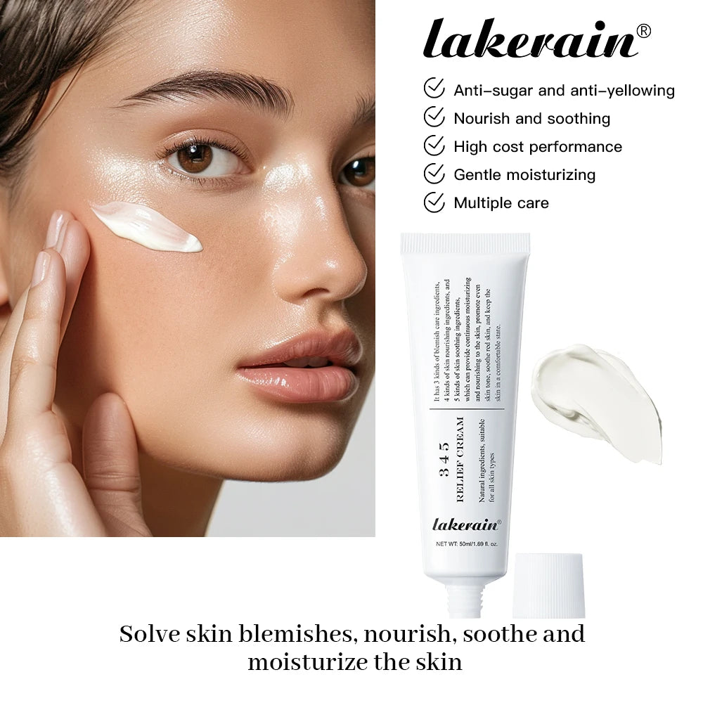 Crème Apaisante 345 – Hydratant Visage Quotidien & Soin Anti-Taches | Tous Types de Peau