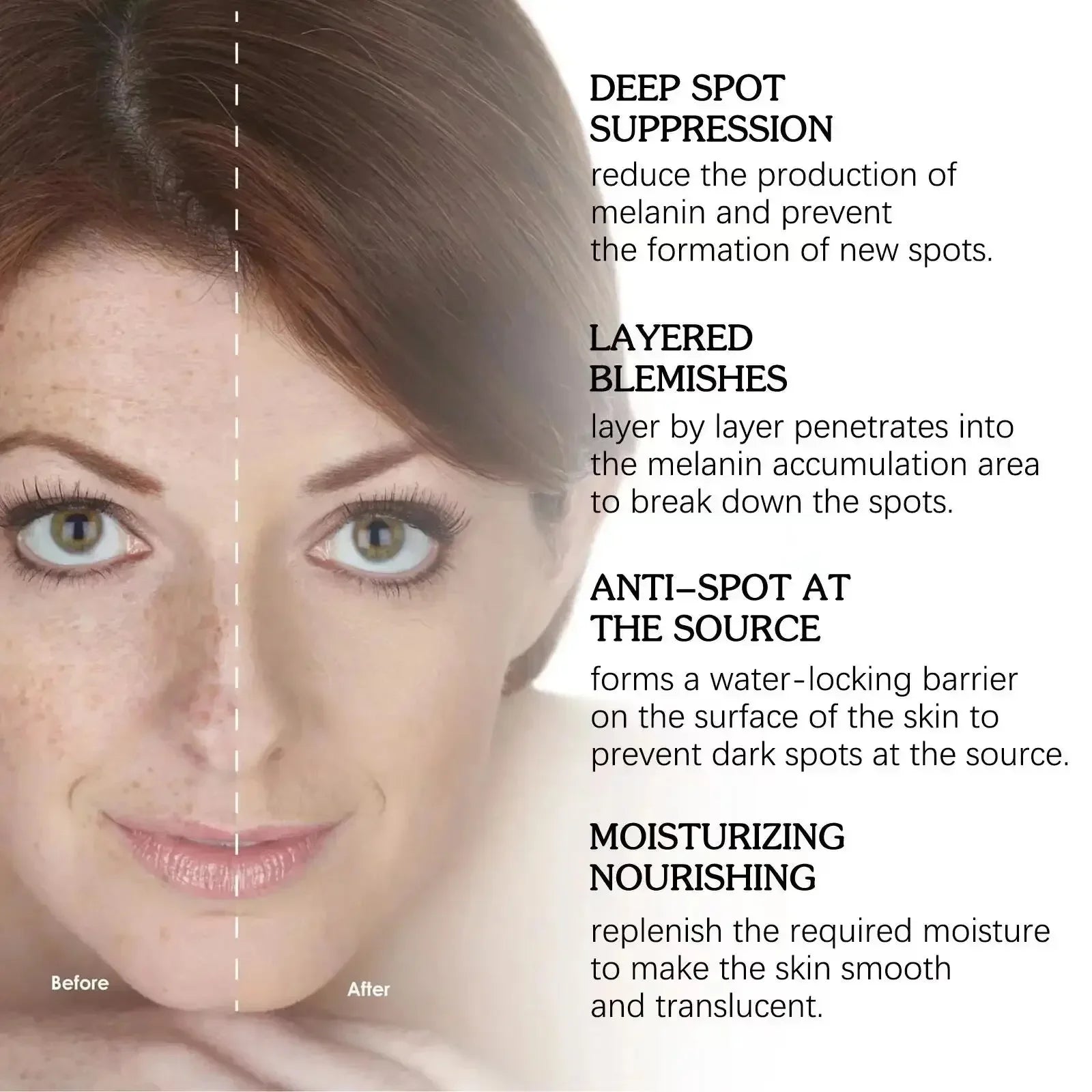 Crème blanchissante anti-taches & anti-taches de rousseur – Éclat, Hydratation & Anti-âge