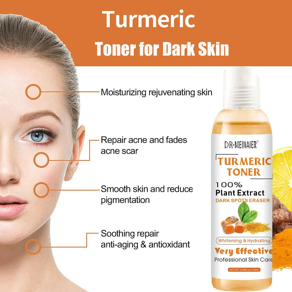 Tonique Éclat au Curcuma – Correcteur de Taches & Anti-Imperfections 118ml
