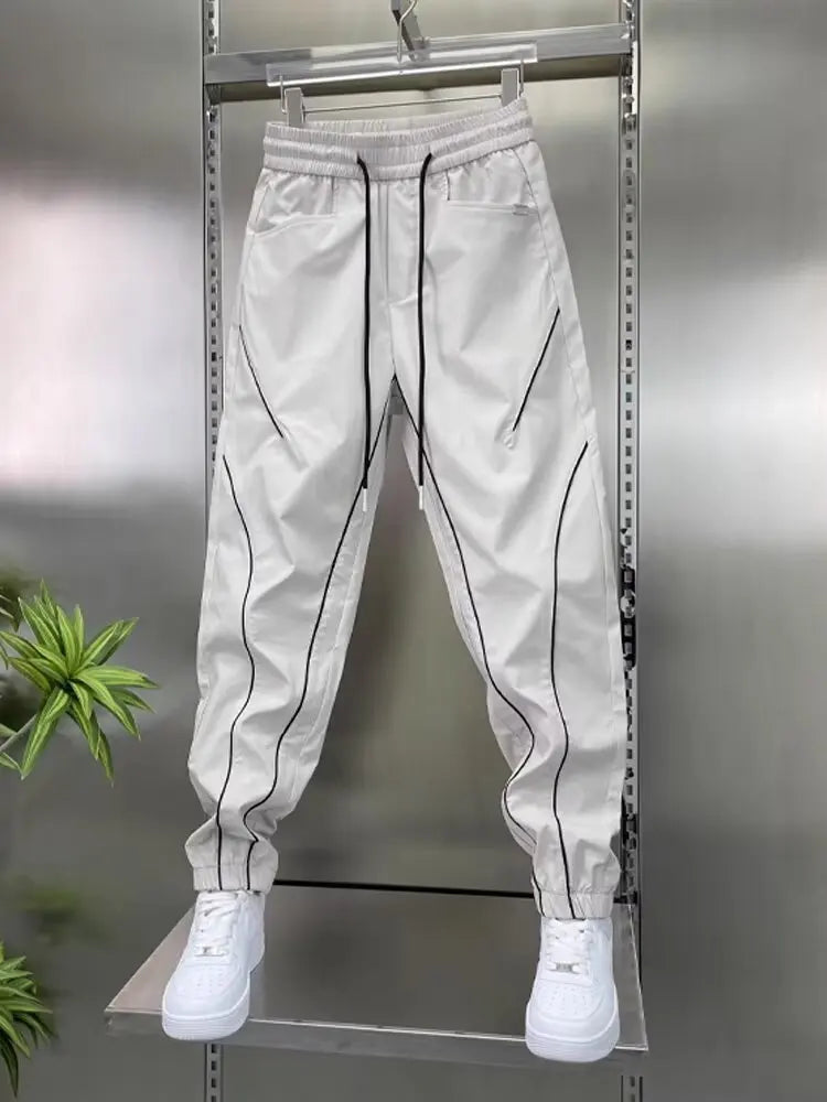 New Men's Joggers Sweatpants Summer Casual Cargo Pants Workout Running Gym Fitness Colorblock Sport trousers Men Clothing