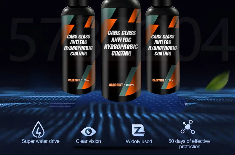 Spray hydrophobe anti-pluie pour vitres de voiture – Nano-revêtement imperméable