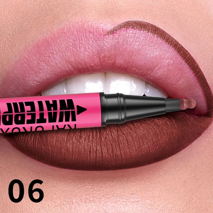 Crayon Lèvres Liquide Mat – 12 Teintes Longue Tenue & Waterproof