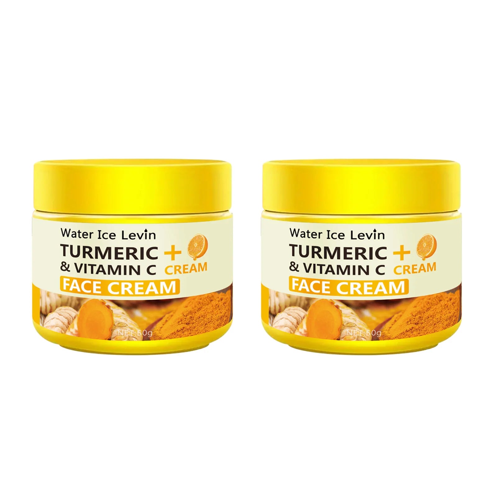 Crème anti-âge Curcuma & Vitamine C – Hydratante, Raffermissante & Éclat