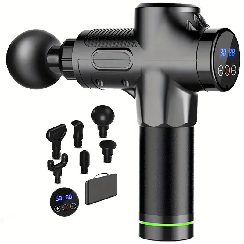 Pistolet de massage fascia 30 vitesses – Relaxation musculaire profonde, Silencieux & Rechargeable USB-C