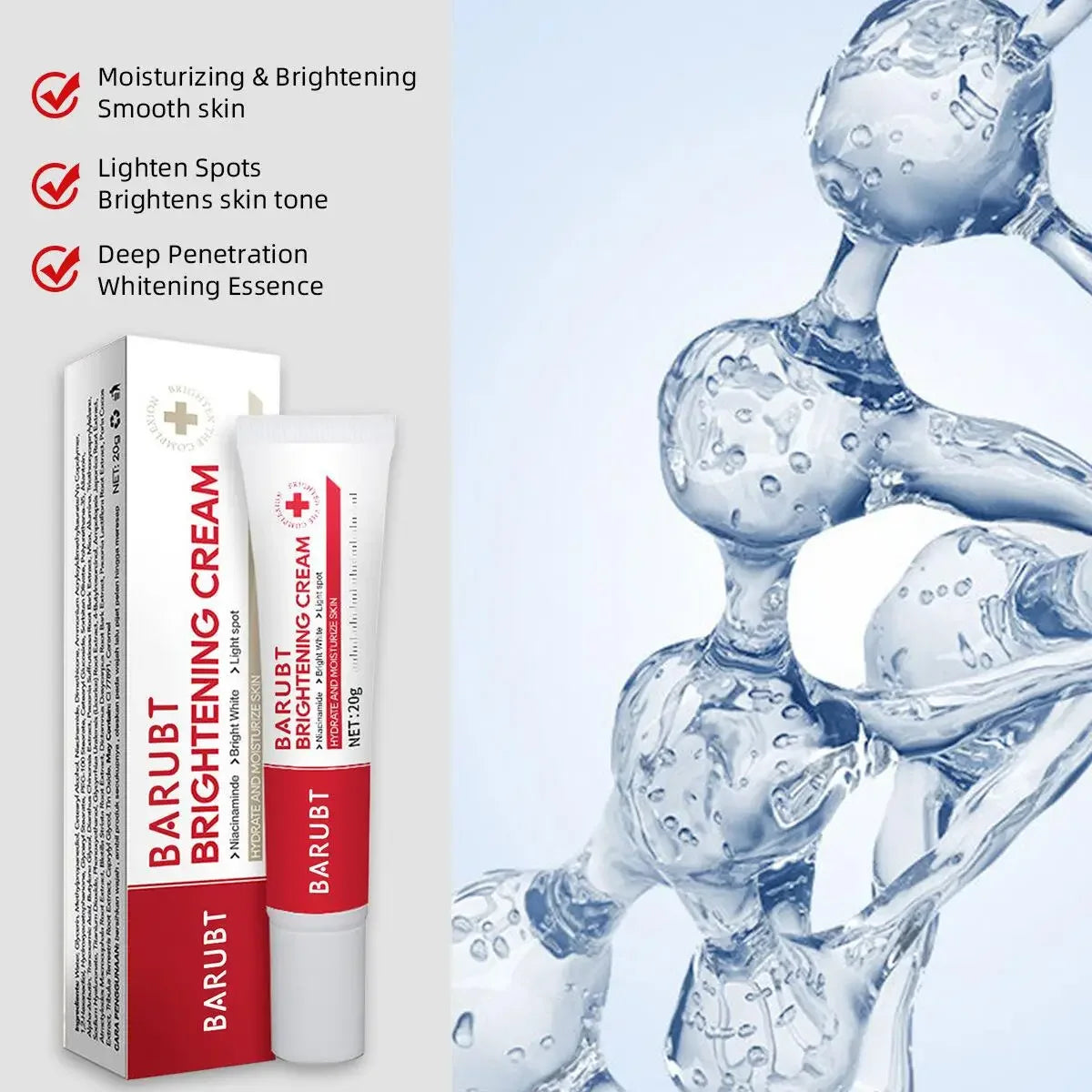 Crème blanchissante anti-taches & anti-taches de rousseur – Éclat, Hydratation & Anti-âge