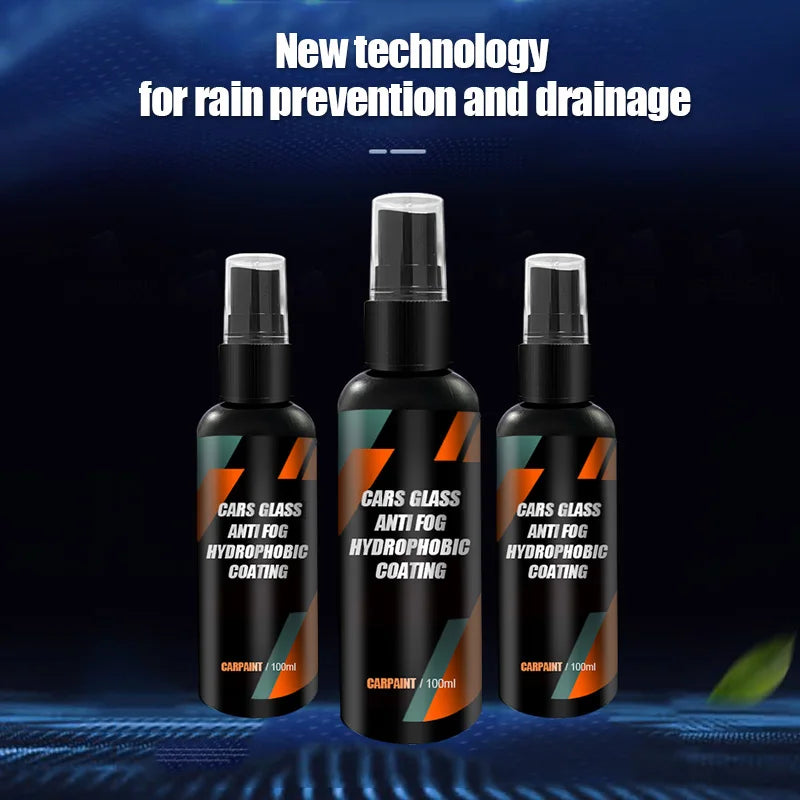 Spray hydrophobe anti-pluie pour vitres de voiture – Nano-revêtement imperméable