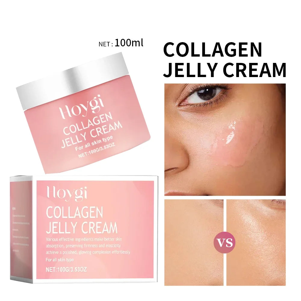 Crème Jelly Collagène & Niacinamide 100ml – Anti-Âge, Raffermissante & Hydratante | Gel Visage Unisexe
