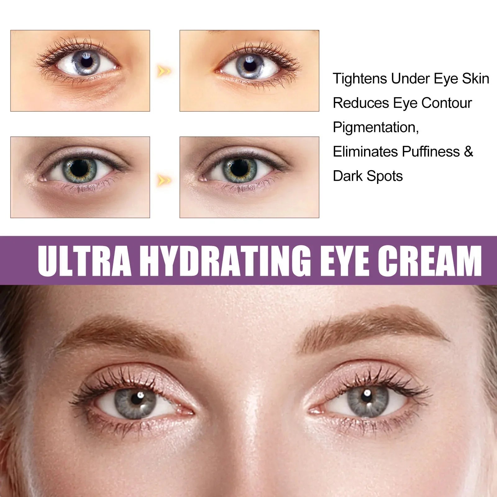 Crème yeux au Rétinol – Anti-rides, Raffermissante & Anti-cernes instantanés