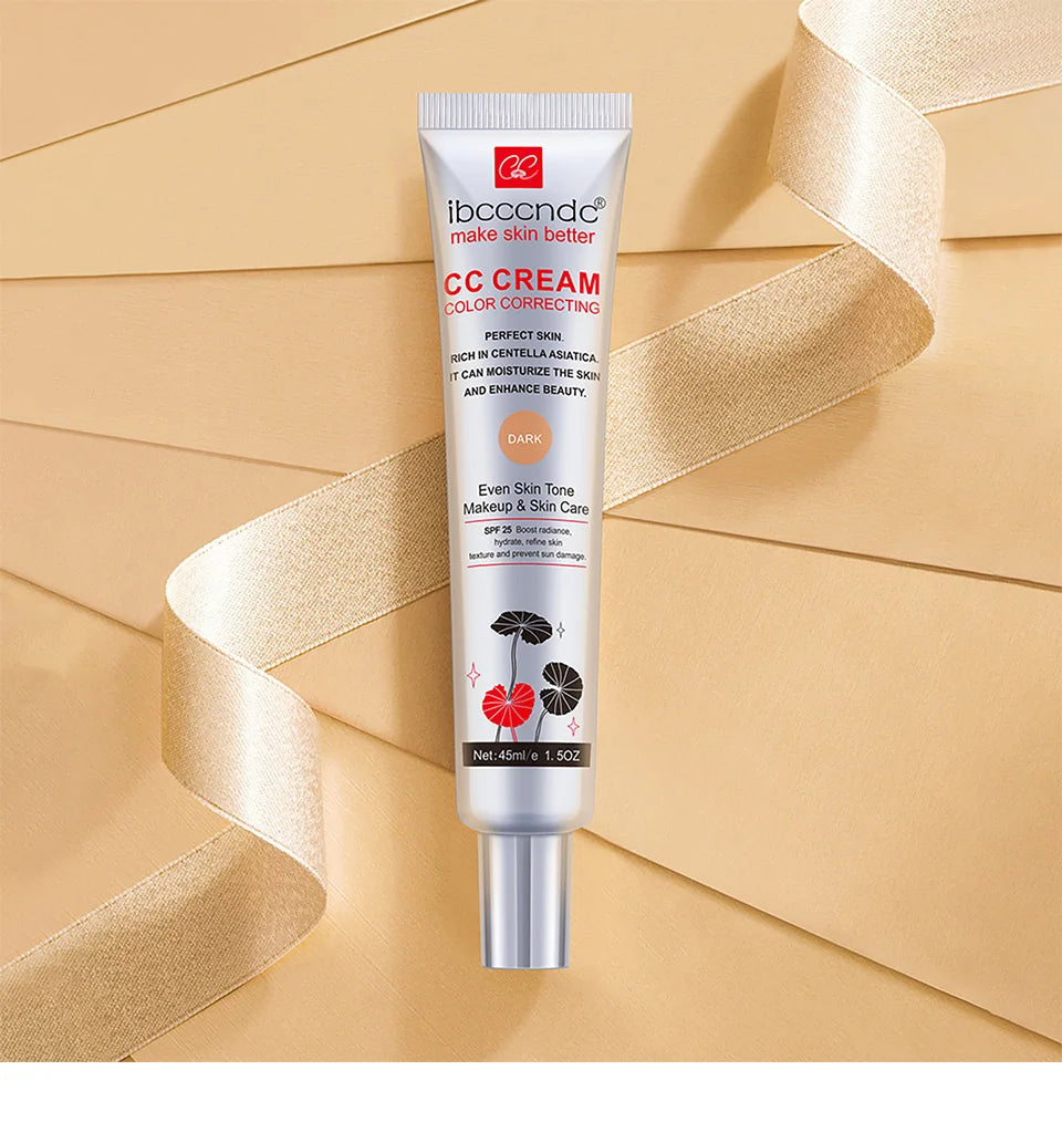CC Cream au Centella Asiatica 45ml – Correctrice, Couvrante & Hydratante | Fond de Teint Naturel pour Tous Types de Peau