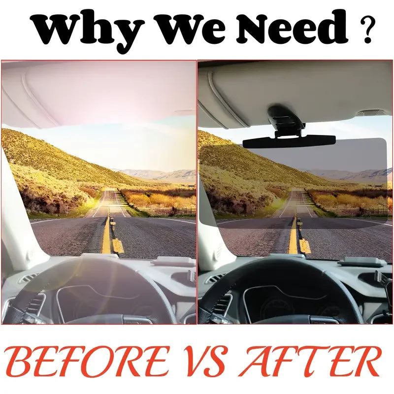 Miroir anti-reflets pour voiture – Protection anti-UV et pare-soleil
