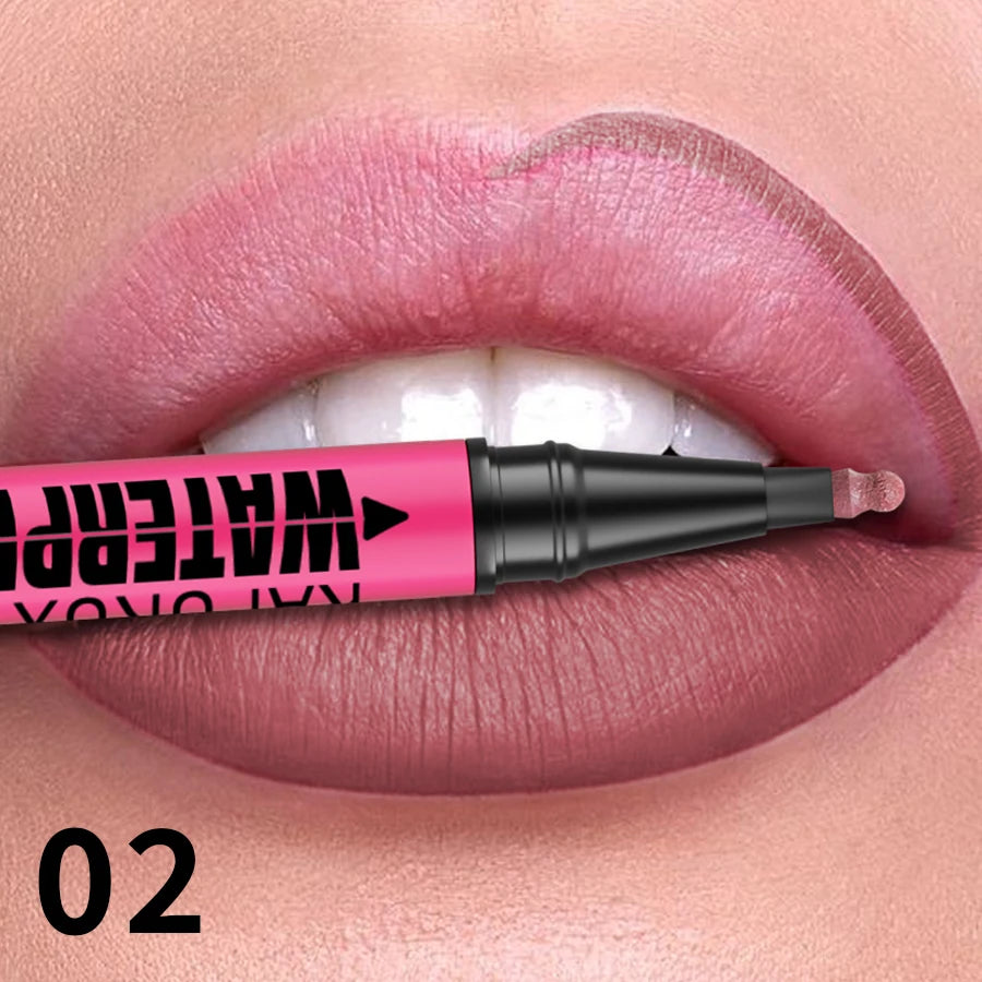 Crayon Lèvres Liquide Mat – 12 Teintes Longue Tenue & Waterproof