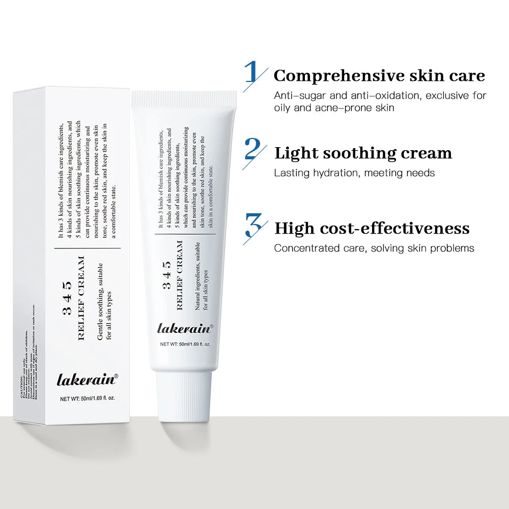 Crème Apaisante 345 – Hydratant Visage Quotidien & Soin Anti-Taches | Tous Types de Peau
