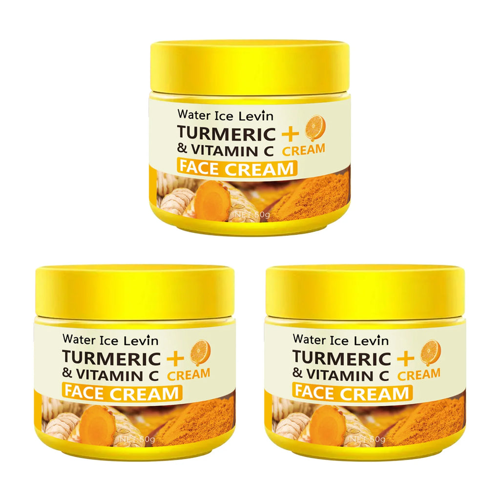 Crème anti-âge Curcuma & Vitamine C – Hydratante, Raffermissante & Éclat