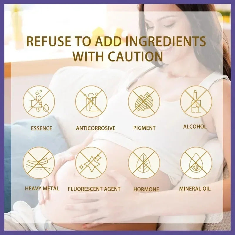 Skin Care Improves Elasticity Effective After Pregnancy Stretch Marks Removal Powerful Maternity Cream Nourishes Skin
