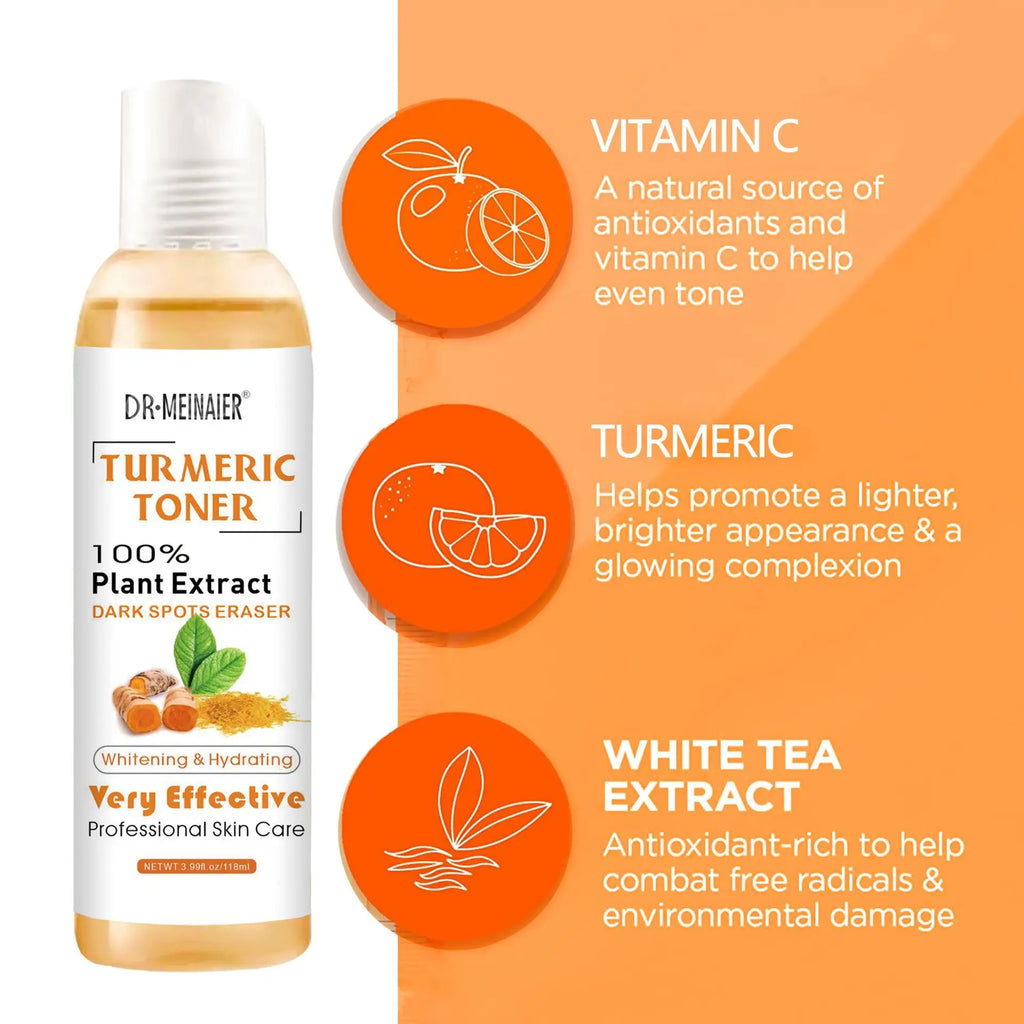 Tonique Éclat au Curcuma – Correcteur de Taches & Anti-Imperfections 118ml