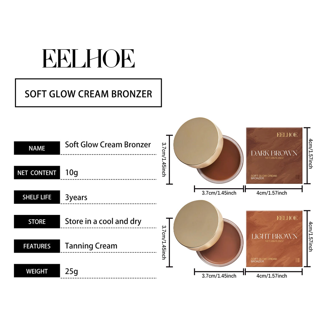 Crème autobronzante & bronzer corps – Hâle naturel sans soleil, Hydratante & Longue durée