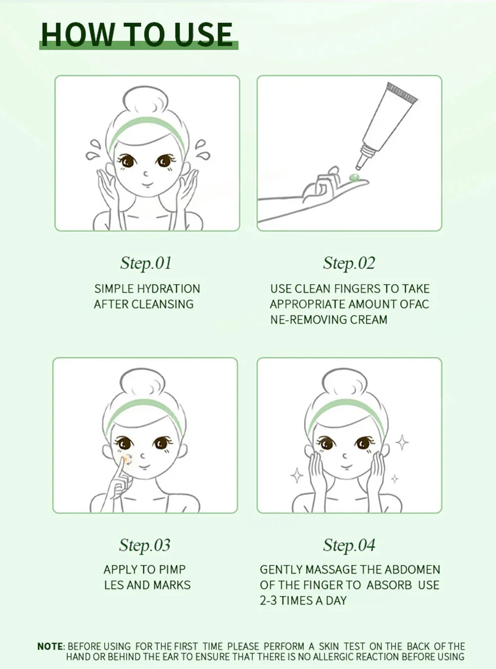 Crème anti-acné & anti-boutons – Élimine nodules, kystes, points noirs & imperfections
