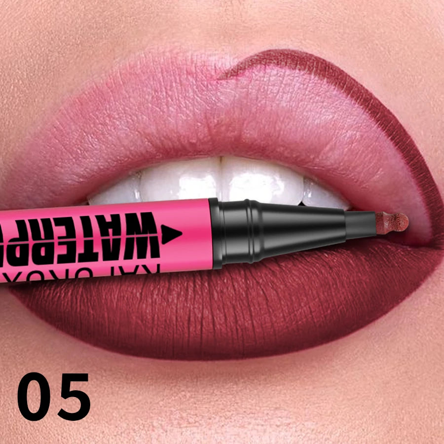 Crayon Lèvres Liquide Mat – 12 Teintes Longue Tenue & Waterproof