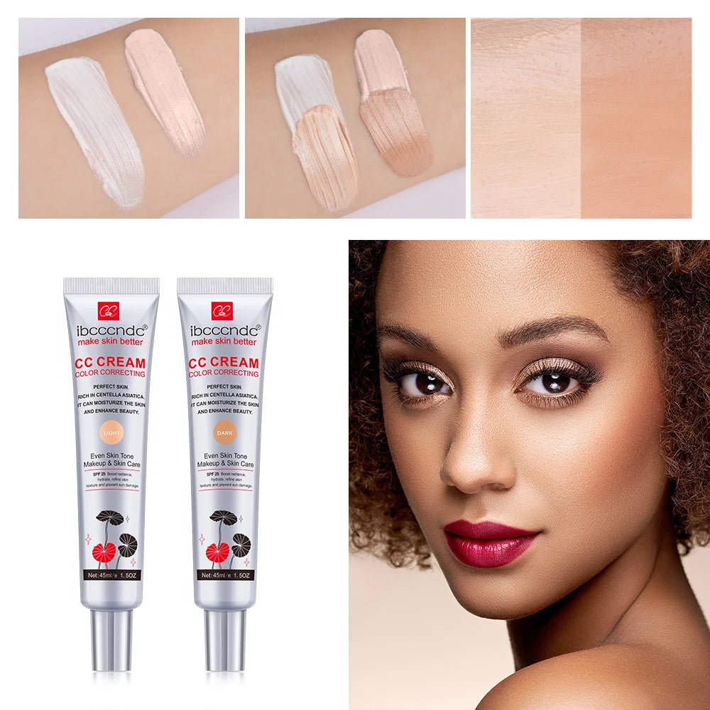 CC Cream au Centella Asiatica 45ml – Correctrice, Couvrante & Hydratante | Fond de Teint Naturel pour Tous Types de Peau