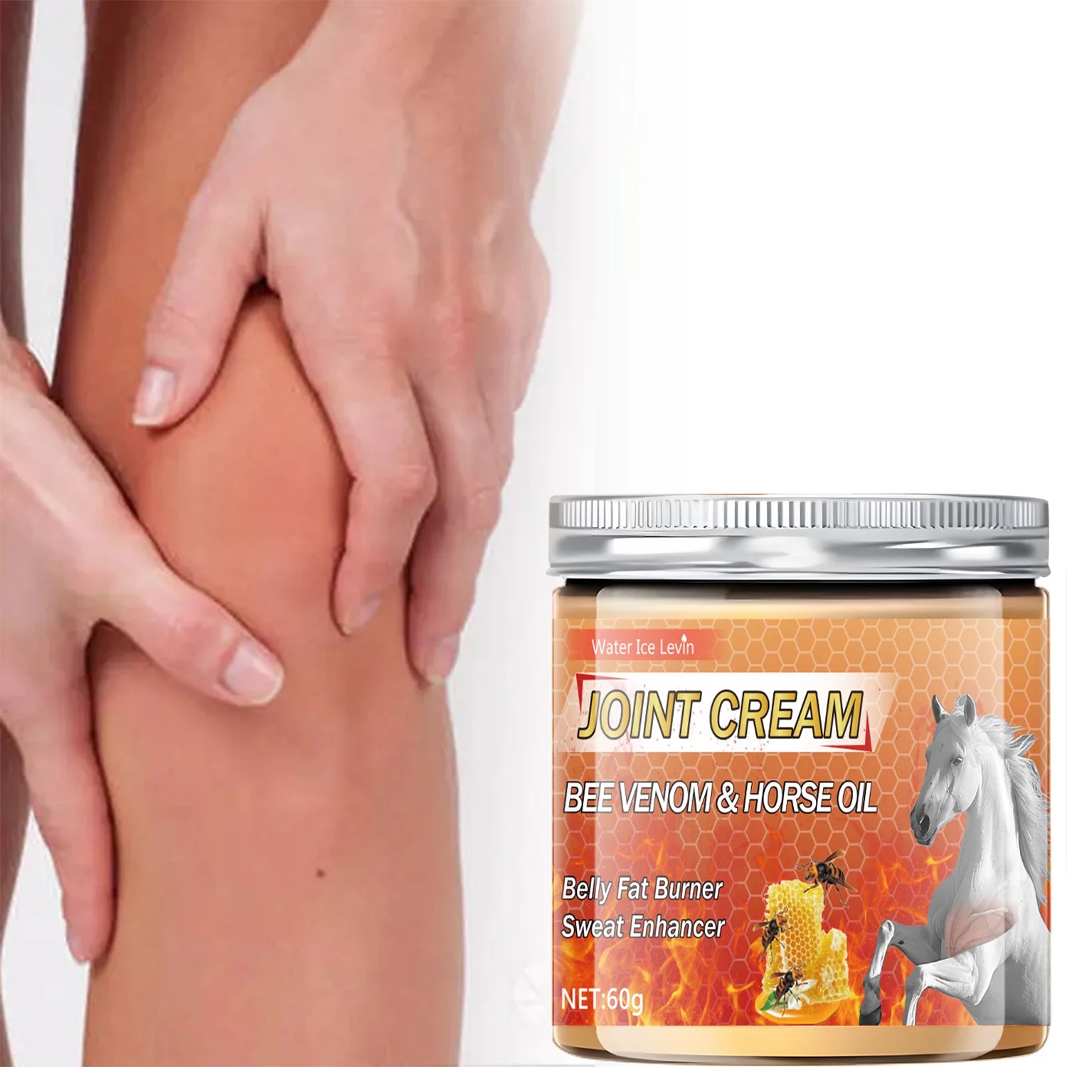 Crème de massage raffermissante muscles & corps – Collagène, Curcumine & Venin d'abeille