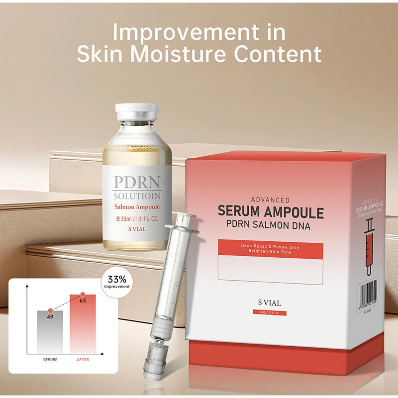 Serum Ampoule PDRN ADN de Saumon - Soin Visage Anti-Age & Reparateur