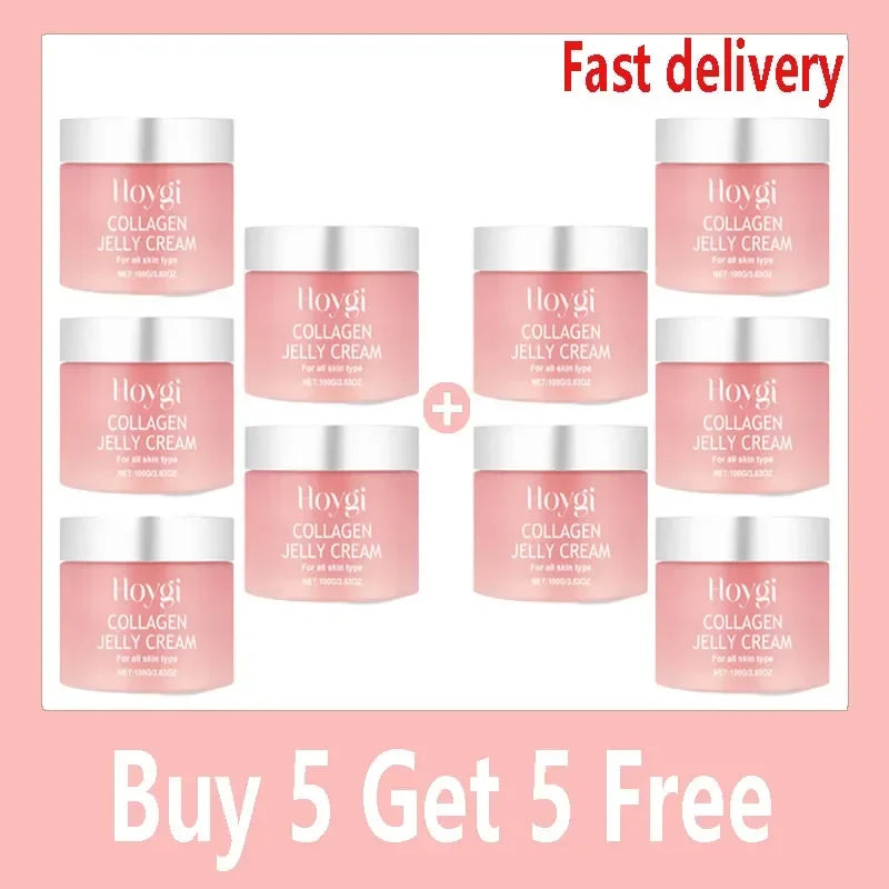 Crème Jelly Collagène & Niacinamide 100ml – Anti-Âge, Raffermissante & Hydratante | Gel Visage Unisexe