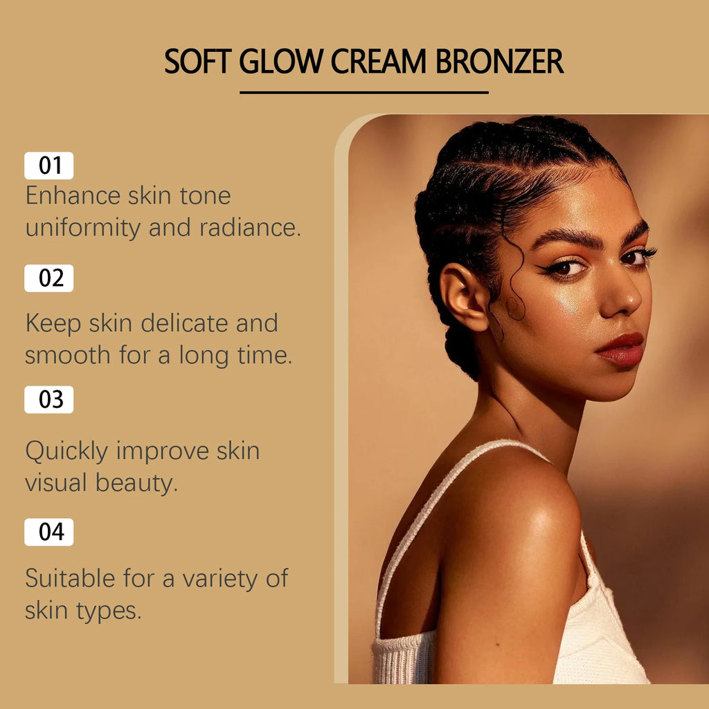 Crème autobronzante & bronzer corps – Hâle naturel sans soleil, Hydratante & Longue durée