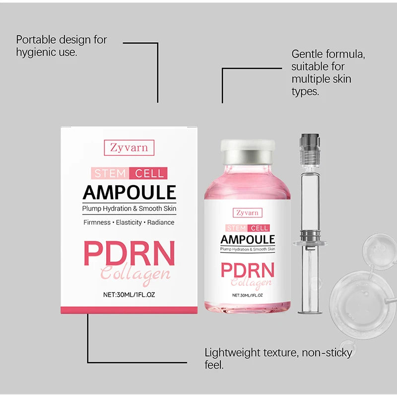 Serum Ampoule PDRN ADN de Saumon - Soin Visage Anti-Age & Reparateur