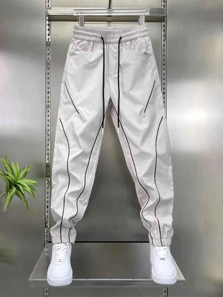 New Men's Joggers Sweatpants Summer Casual Cargo Pants Workout Running Gym Fitness Colorblock Sport trousers Men Clothing