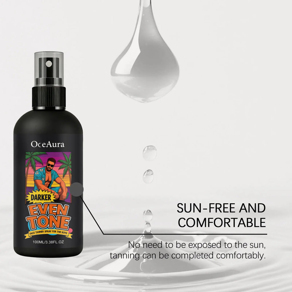 Men Tanning Spray Natural Bronzer Beautiful Black Tone Enhance Skin Melanin Moisturizing Self Tanner Essence Spray For Face Body
