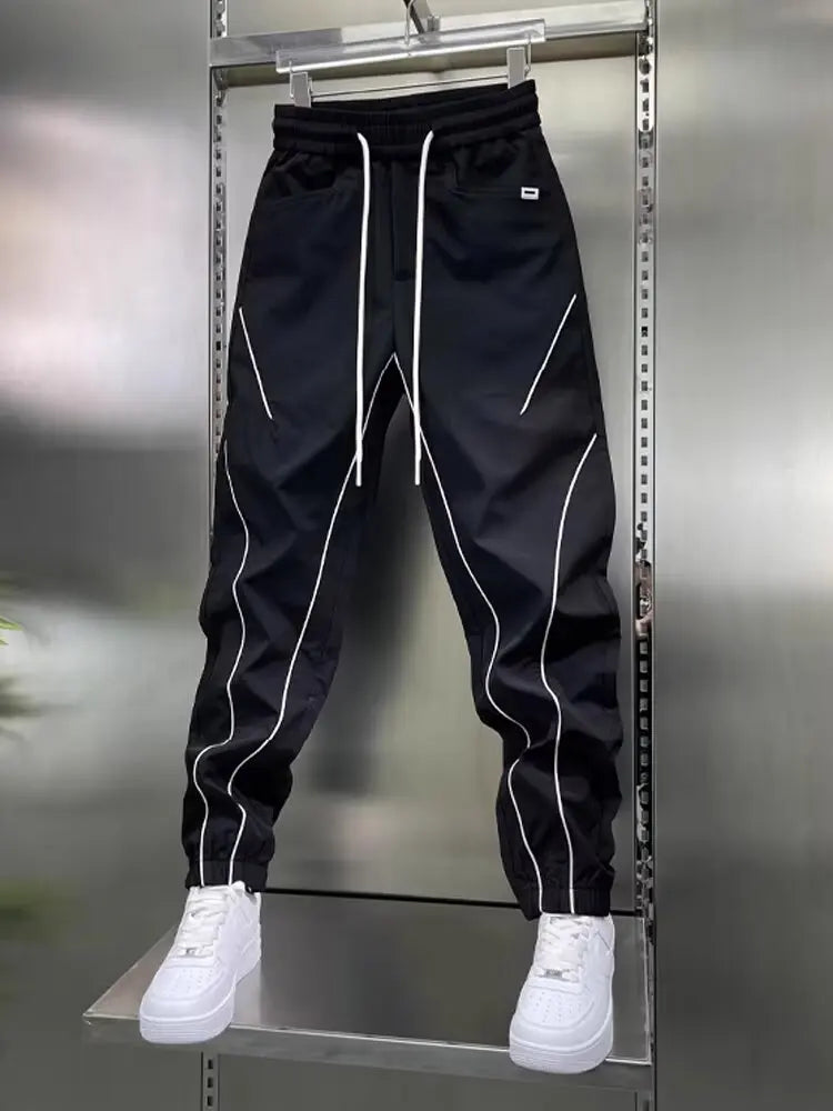 New Men's Joggers Sweatpants Summer Casual Cargo Pants Workout Running Gym Fitness Colorblock Sport trousers Men Clothing