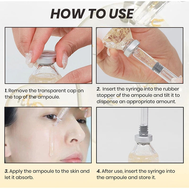 Serum Ampoule PDRN ADN de Saumon - Soin Visage Anti-Age & Reparateur