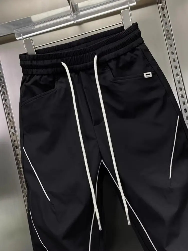 New Men's Joggers Sweatpants Summer Casual Cargo Pants Workout Running Gym Fitness Colorblock Sport trousers Men Clothing