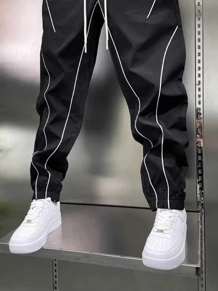 New Men's Joggers Sweatpants Summer Casual Cargo Pants Workout Running Gym Fitness Colorblock Sport trousers Men Clothing