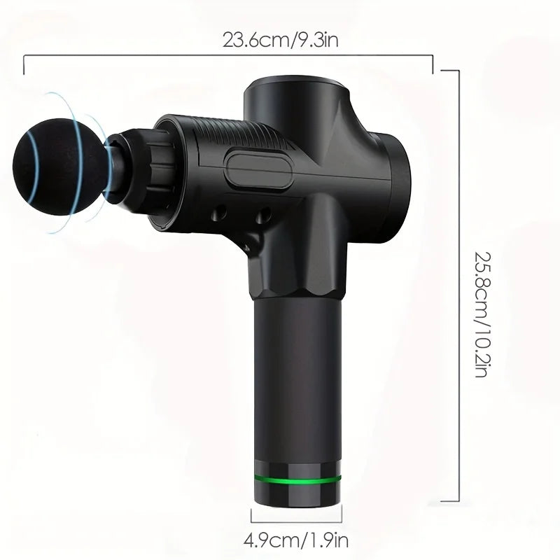 Pistolet de massage fascia 30 vitesses – Relaxation musculaire profonde, Silencieux & Rechargeable USB-C