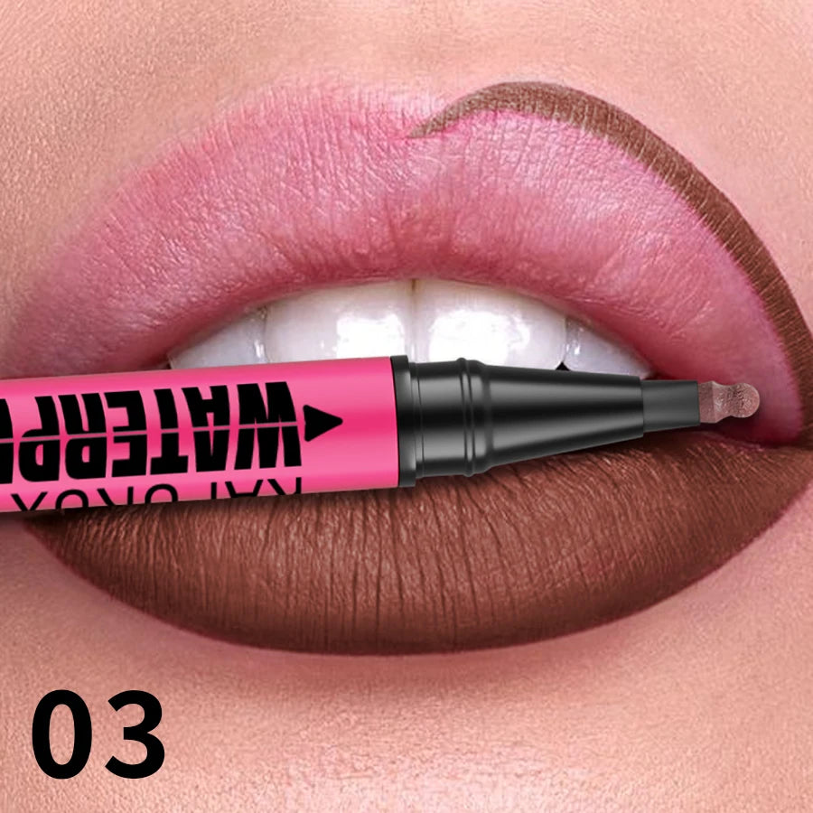 Crayon Lèvres Liquide Mat – 12 Teintes Longue Tenue & Waterproof