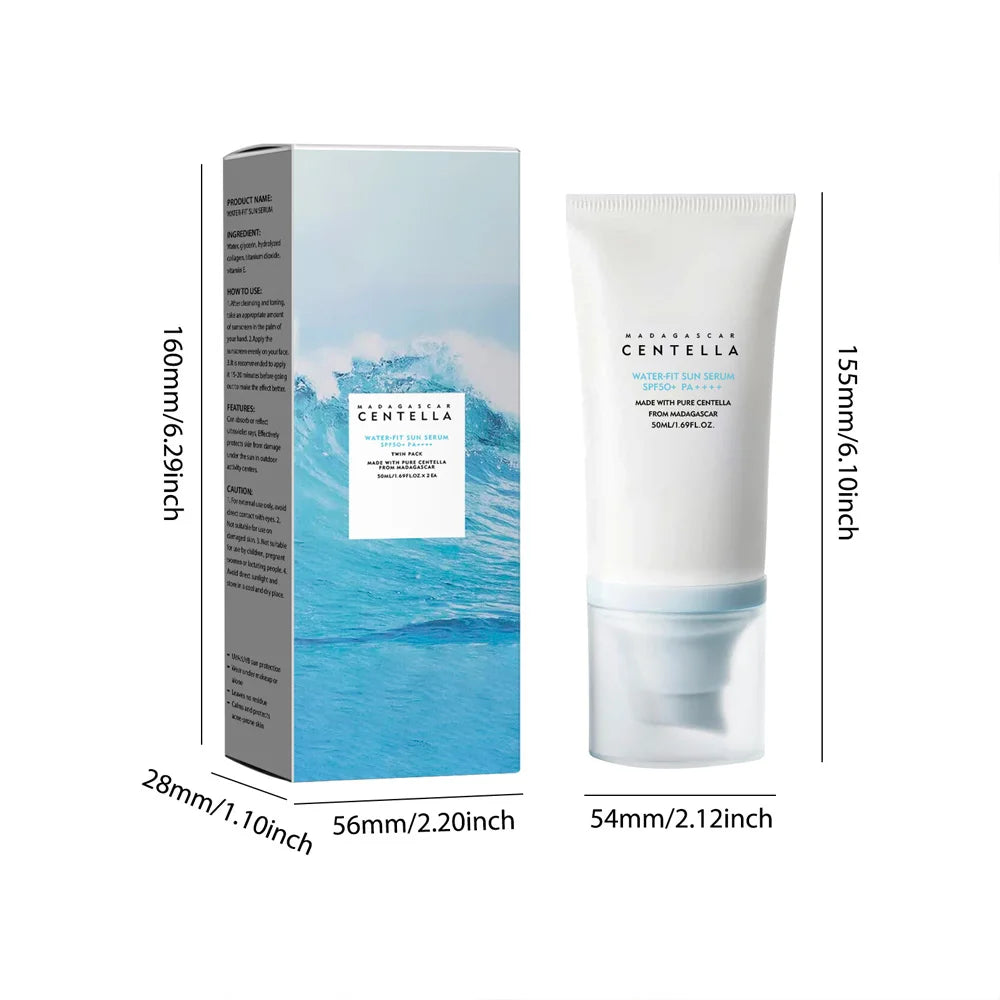 Original 50+ Facial Sunscreen Centella Protector UV Sun Sunblock Skin Whitening Cream Korean Moisturizing Protector Care Body