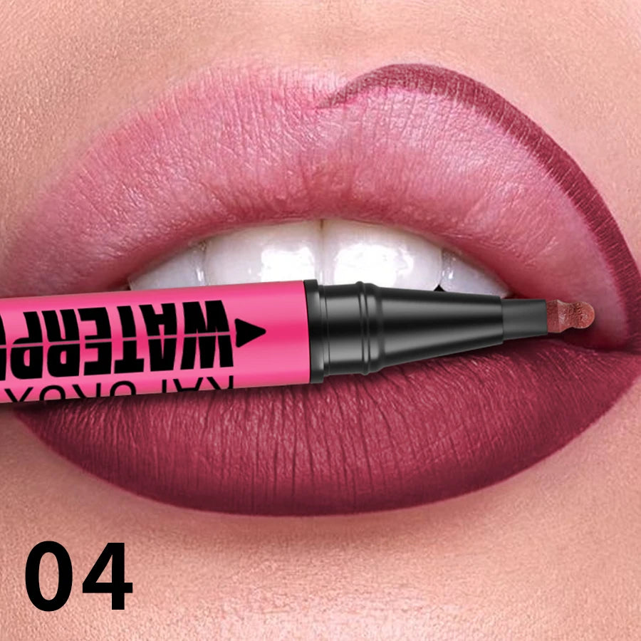 Crayon Lèvres Liquide Mat – 12 Teintes Longue Tenue & Waterproof