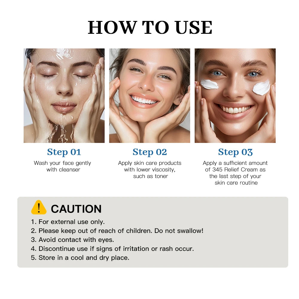 Crème Apaisante 345 – Hydratant Visage Quotidien & Soin Anti-Taches | Tous Types de Peau