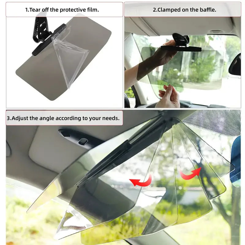Miroir anti-reflets pour voiture – Protection anti-UV et pare-soleil