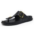 Summer Sandals 2026 New Outer Wear Flip-Flops Convenient Buckle Soft Sole Non-Slip Wear-Resistant Simple Beach Shoes